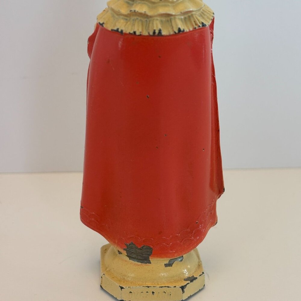 D C Overbagh Infant Of Prague Figurine Statue Catholic Statue Cast Metal 5" Vtg - Picture 16 of 16